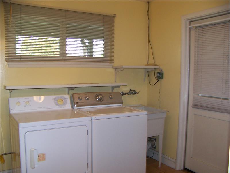Indoor laundry.