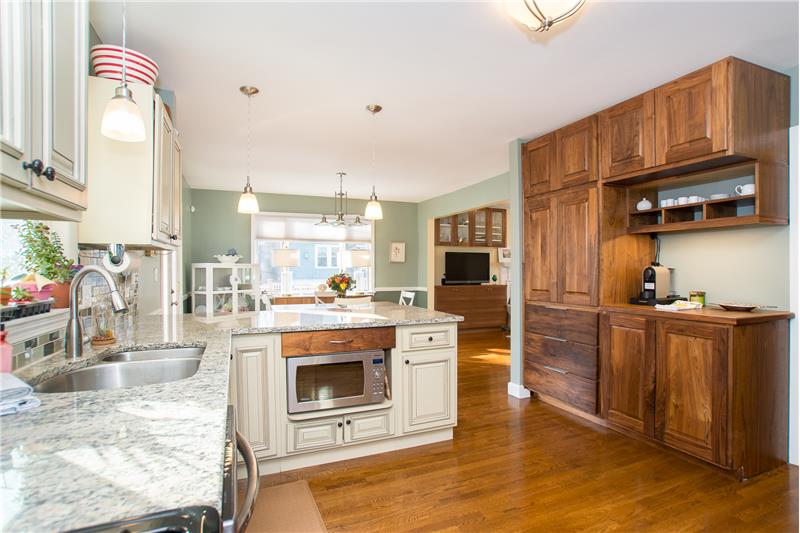 Custom black walnut cabinets