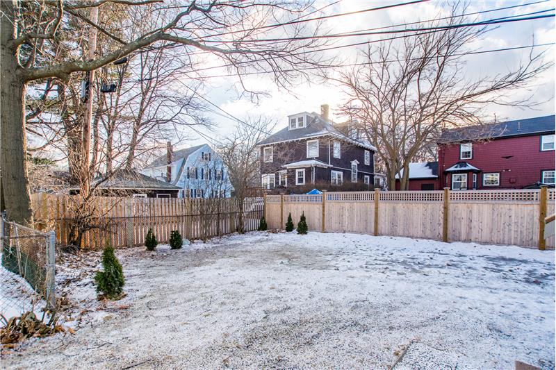 Expansive backyard