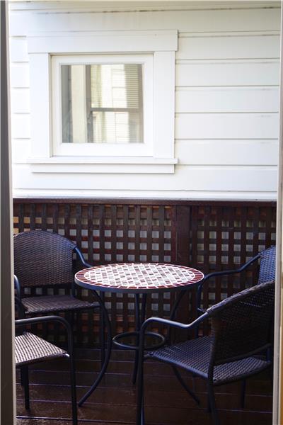 Outdoor Patio for Al Fresco dining