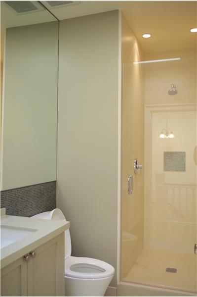 Fully remodeled bathroom on second level