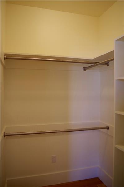 Walk in wardrobe in master bedroom