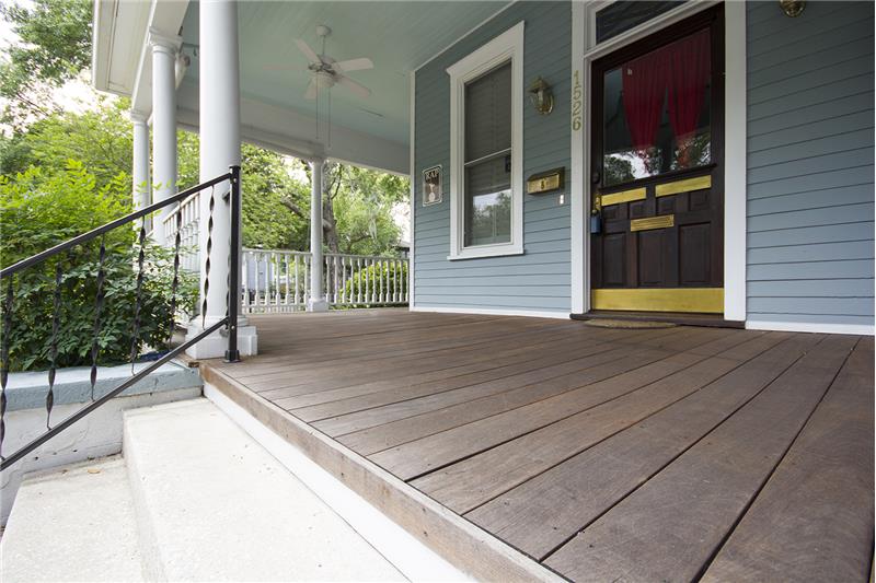 Covered wrap around front porch