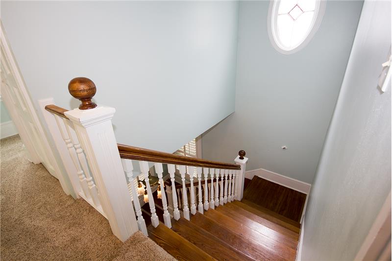 Stairs to second level