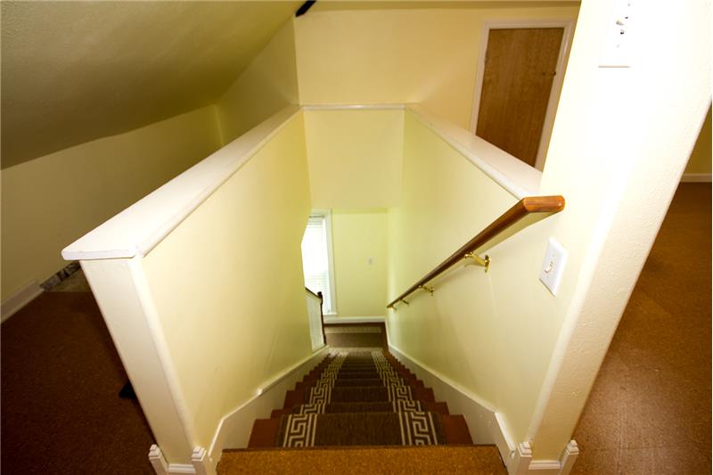 Stairs leading to third level