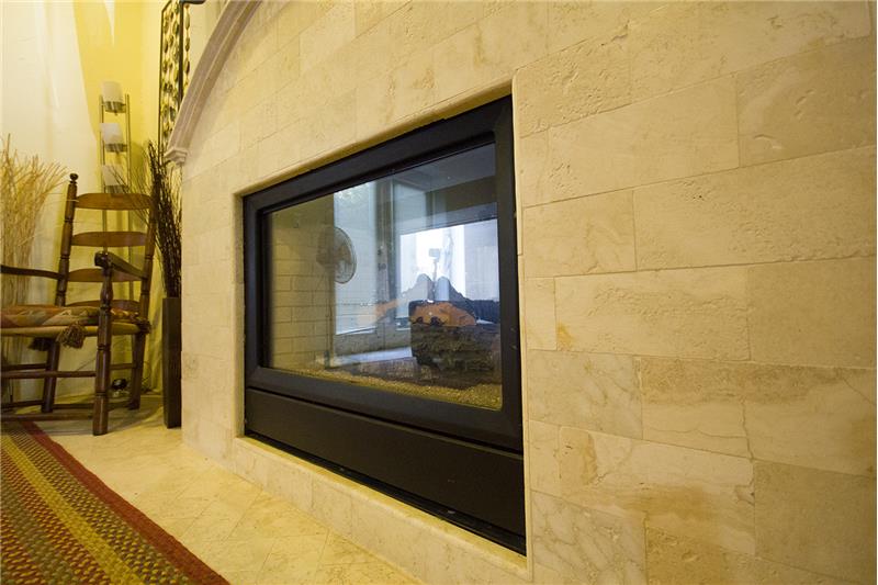 Double Sided Fireplace