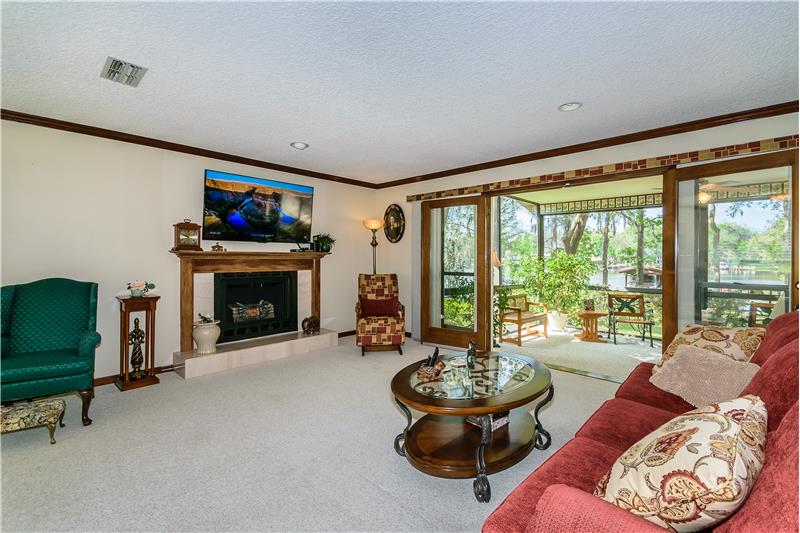 Family Room with river view