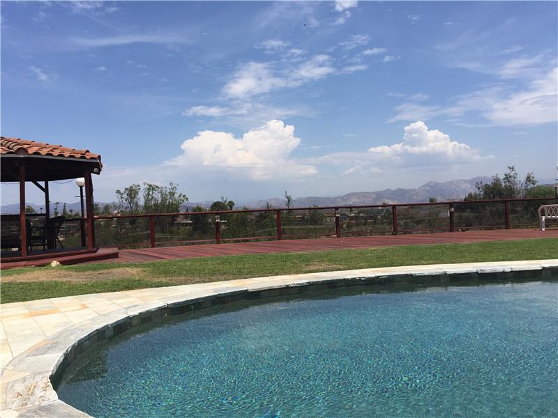 Pool with panoramic unobstructable mountain views