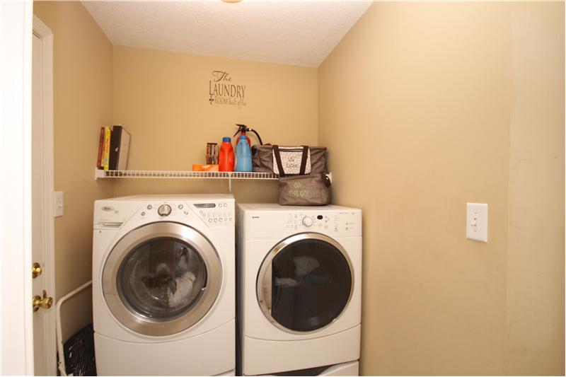 Laundry Room on first floor with closet