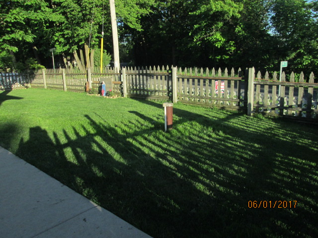 Fenced front yard