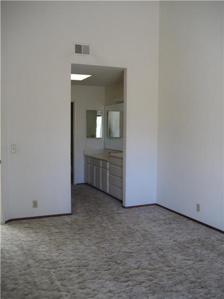 Master Bedroom on Left View to Bathroom