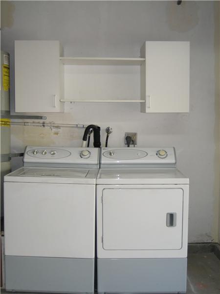 Washer & Dryer in Garage