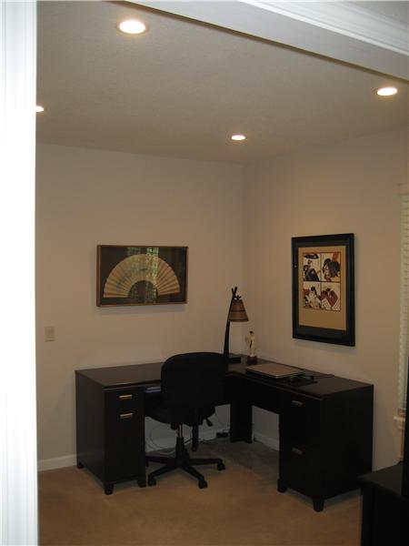 Office Adjacent to Living Room Off Front Entry