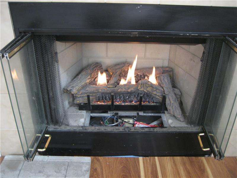 Gas Fireplace in Living Room