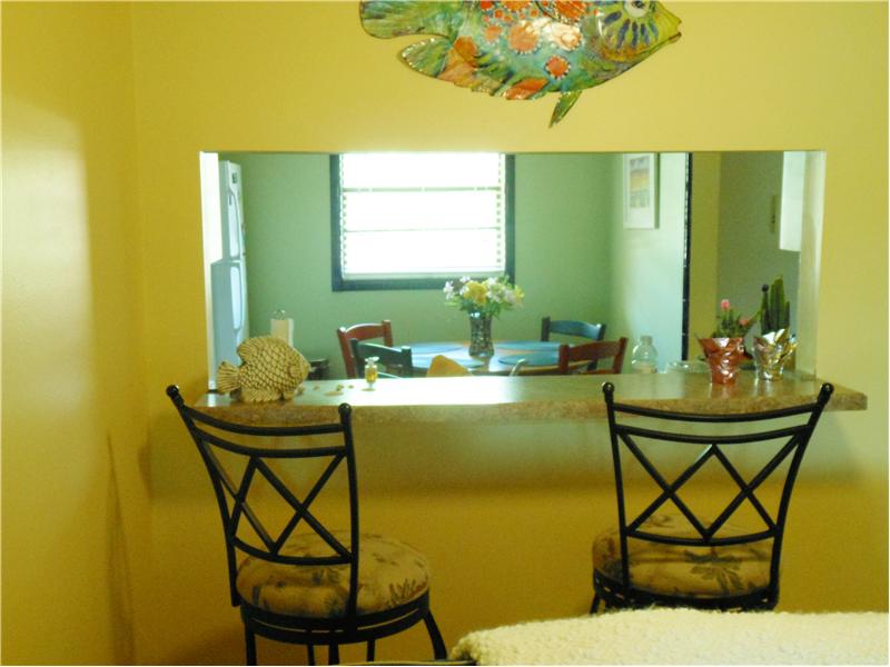 Bar area looking into Kitchen