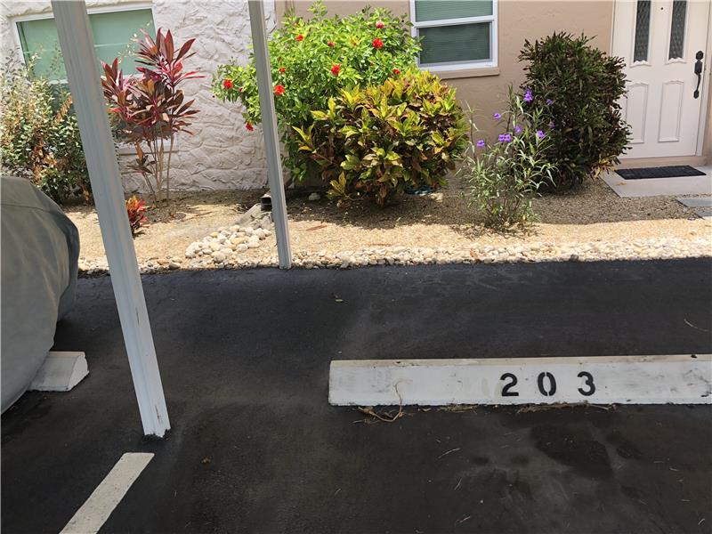 Your covered parking spot