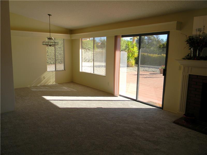 Nice sized living and dining room area