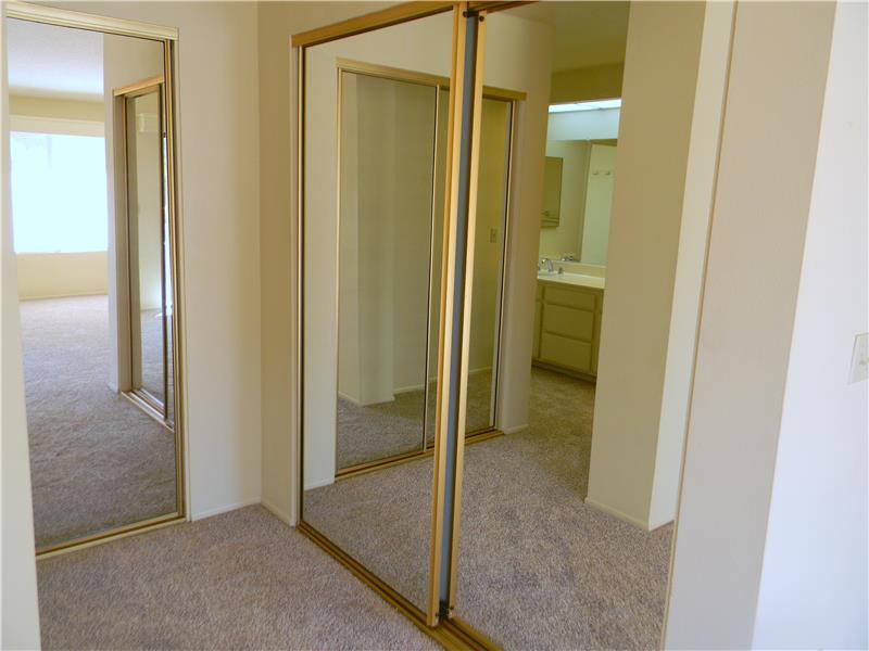 Plenty of closet space in the master bedroom!