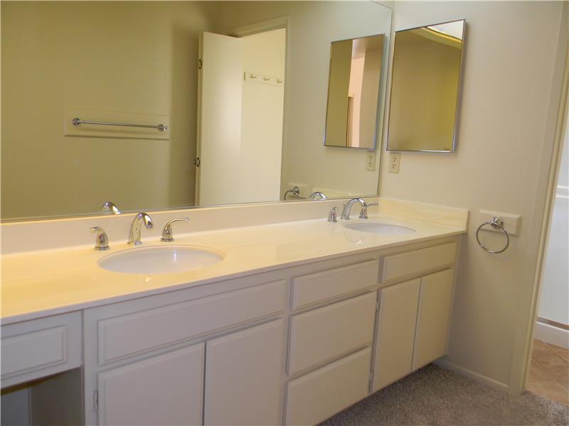 Newer faucets and towel bars