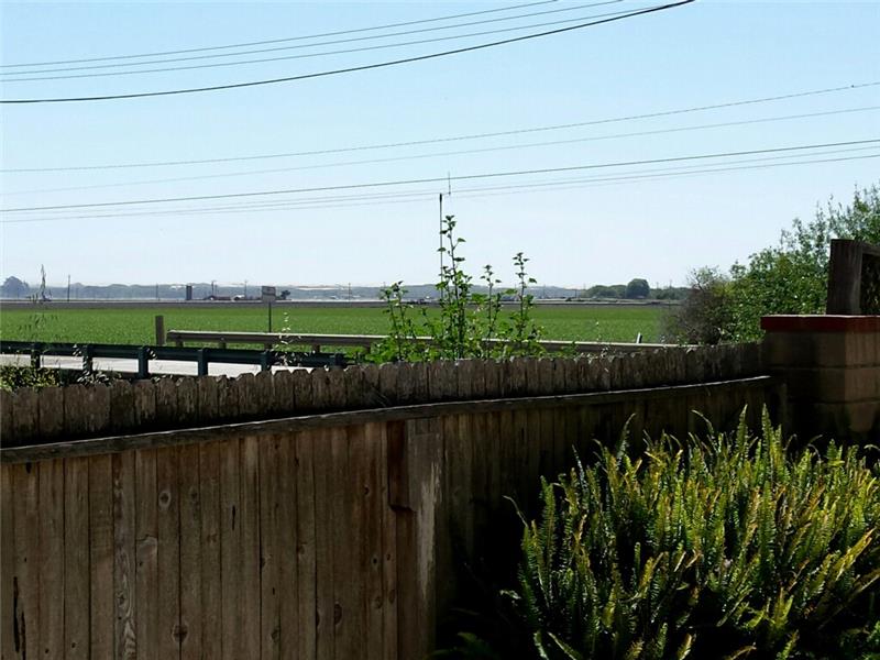 From the dining room and backyard you can enjoy views of the farmland and the dunes beyond.