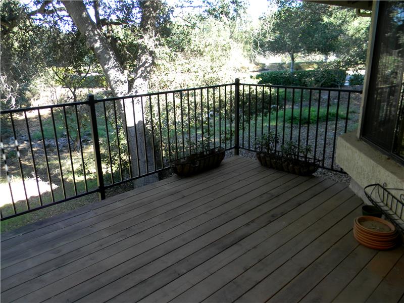 The large deck was just updated with new wood & railings