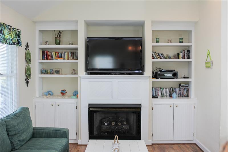 Entertainment Center With Fireplace