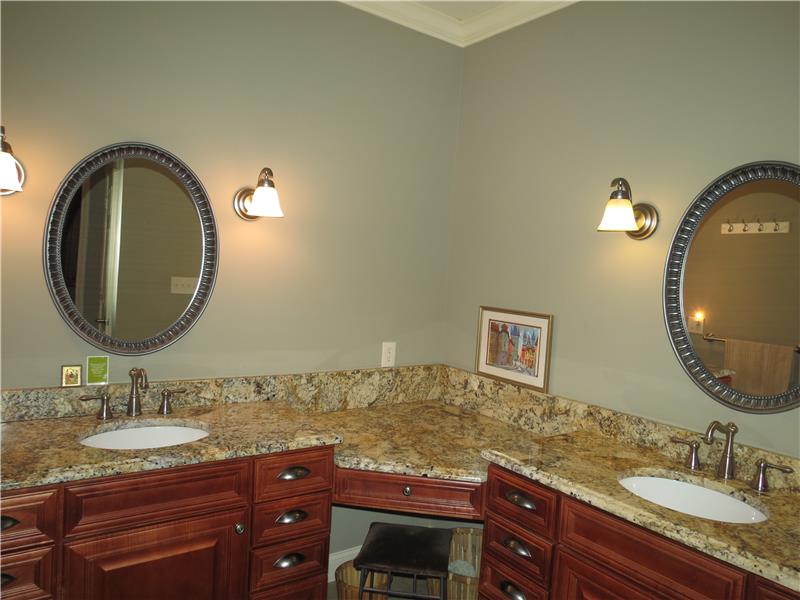 Spacious master bathroom