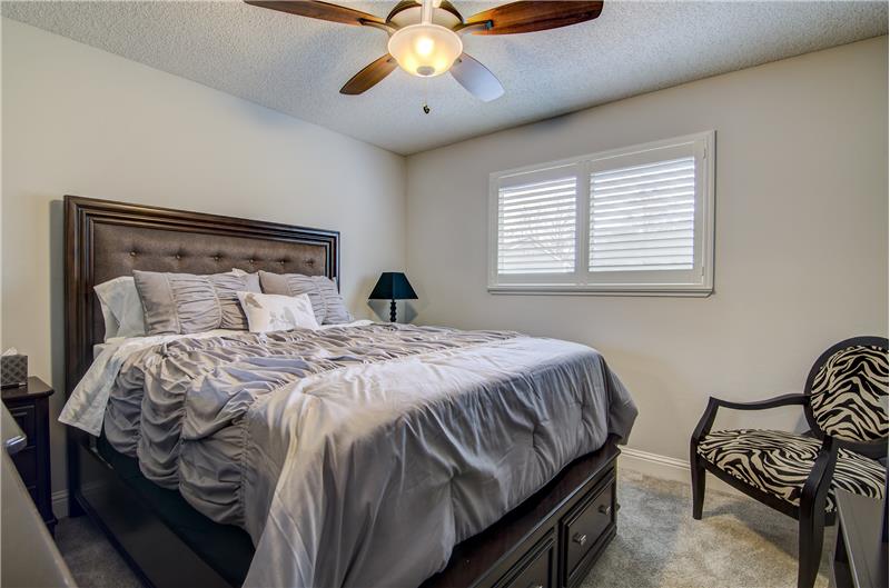 Ceiling fans in all bedrooms