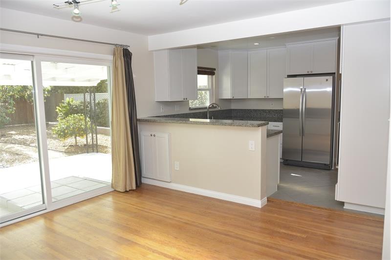 Dining room to back yard