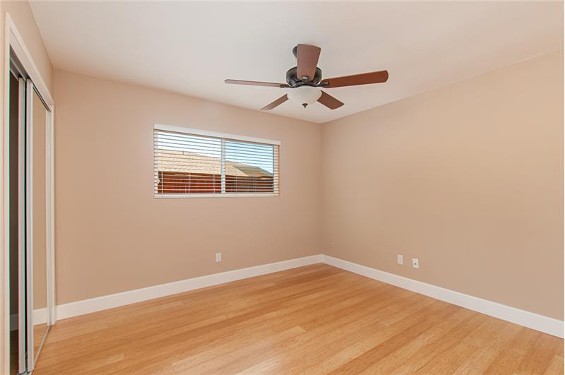 Bamboo floors and ceiling fans in all bedrooms