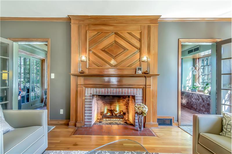 Elegant Cypress Mantle and Hearth