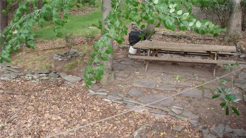 Stone Patio on Side of Home 