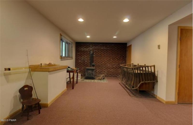 Lower Level Family Room-Woodstove