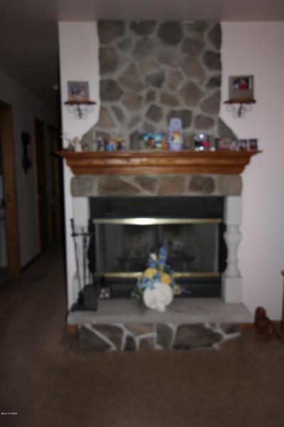 Stone Face Fireplace