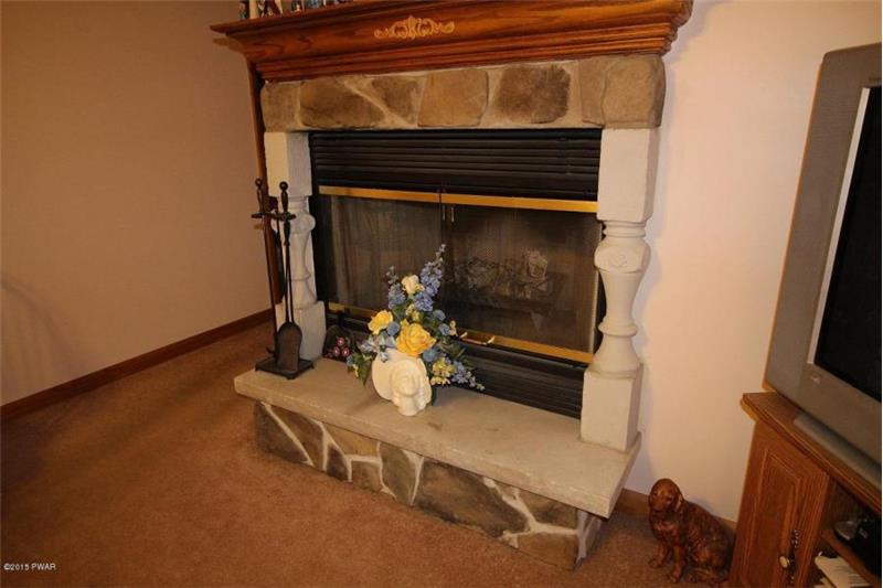 Stone Face Fireplace