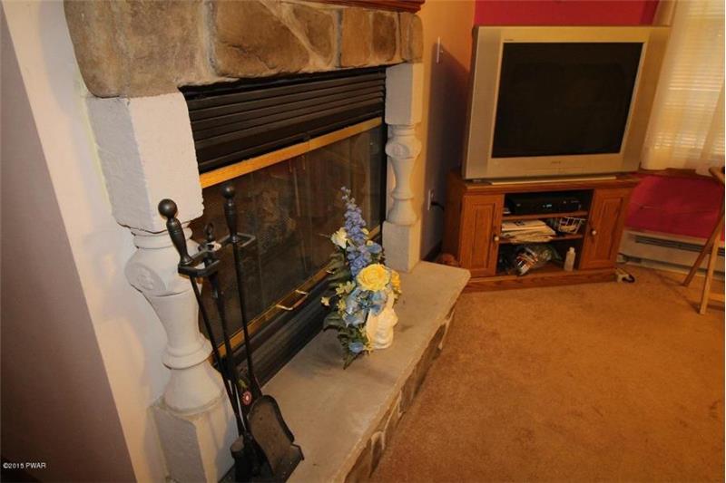 Stone Face Fireplace