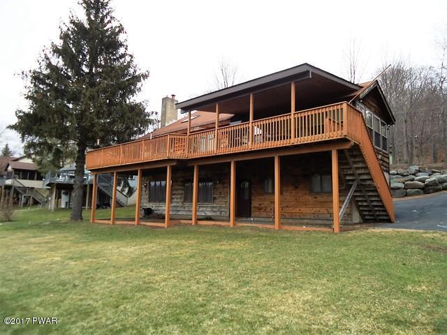 Exterior of home facing the lake