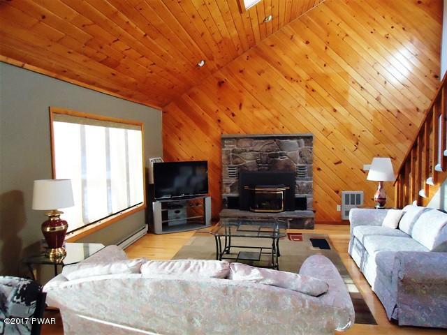 living room with fireplace