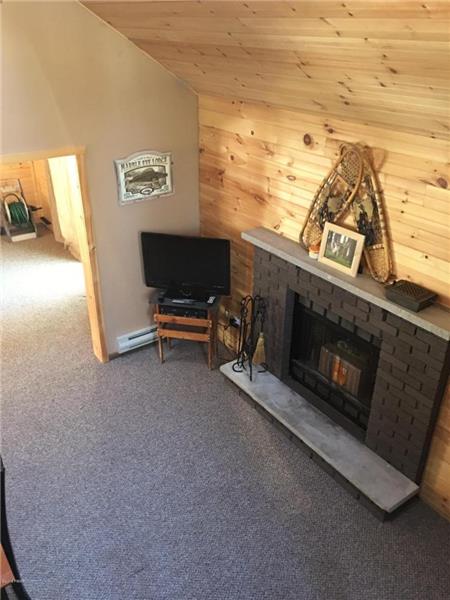 Brick Faced Fireplace 