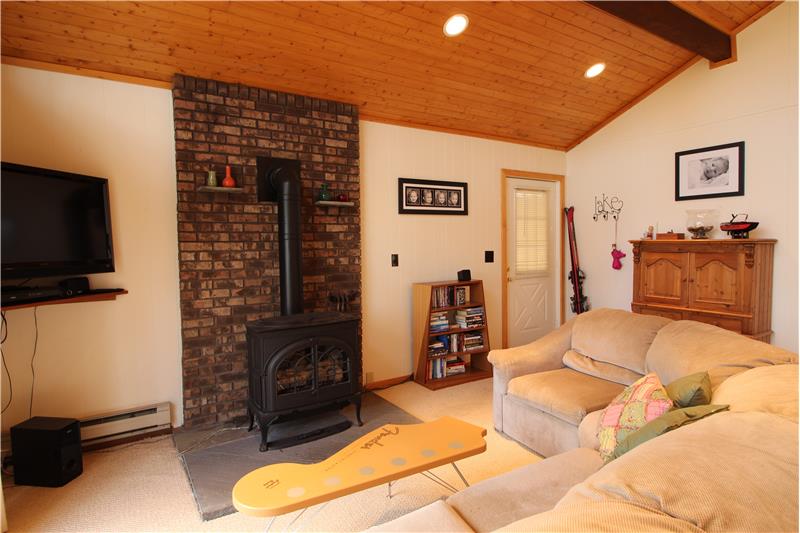 Living Area with Freestand Propane Stove