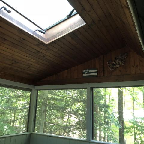 T& G Ceiling with Skylight