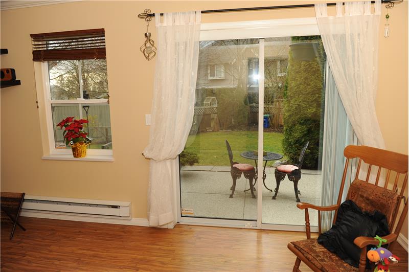 Dining Room with Patio Door leading to backyard
