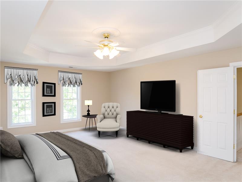 Master Suite - No Downsizing Your Furnishings Needed
