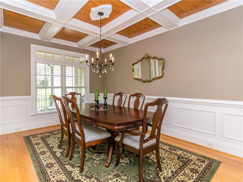 Coffered & Bead Board Ceiling