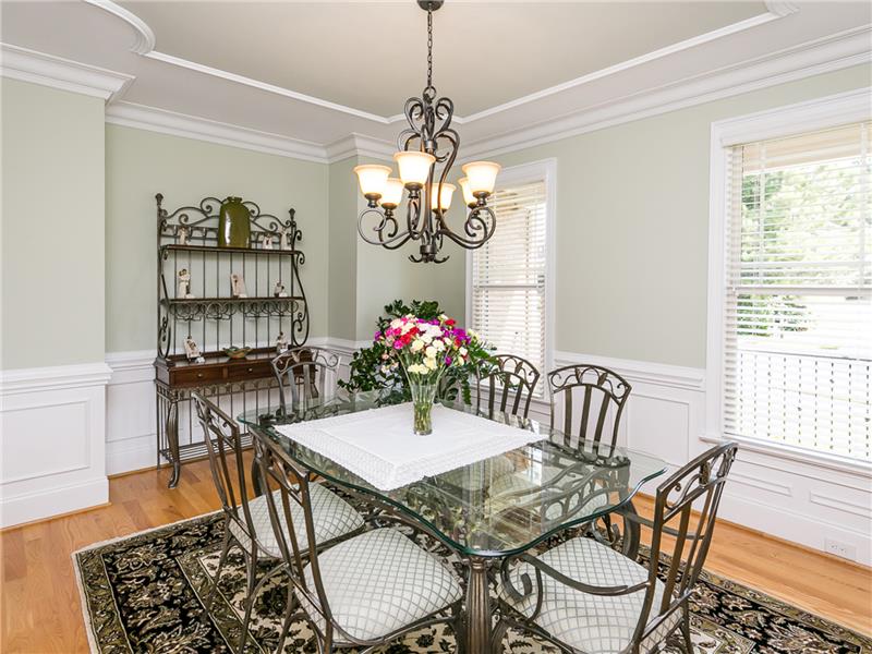 Formal Dining Room with Exquisite Trim