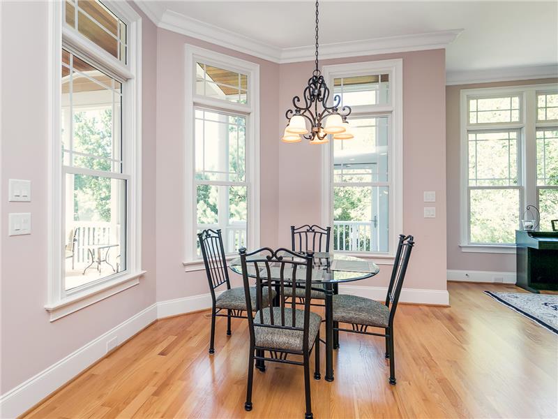 Enjoy Your Morning Coffee in the Bright Breakfast Nook