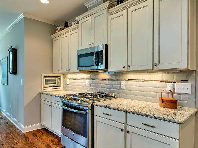 GRANITE COUNTER TOPS, SOFT CLOSE DRAWERS