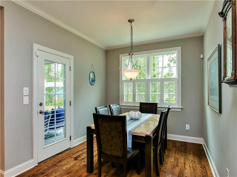 BREAKFAST ROOM - PLANTATION SHUTTERS 1ST FLOOR