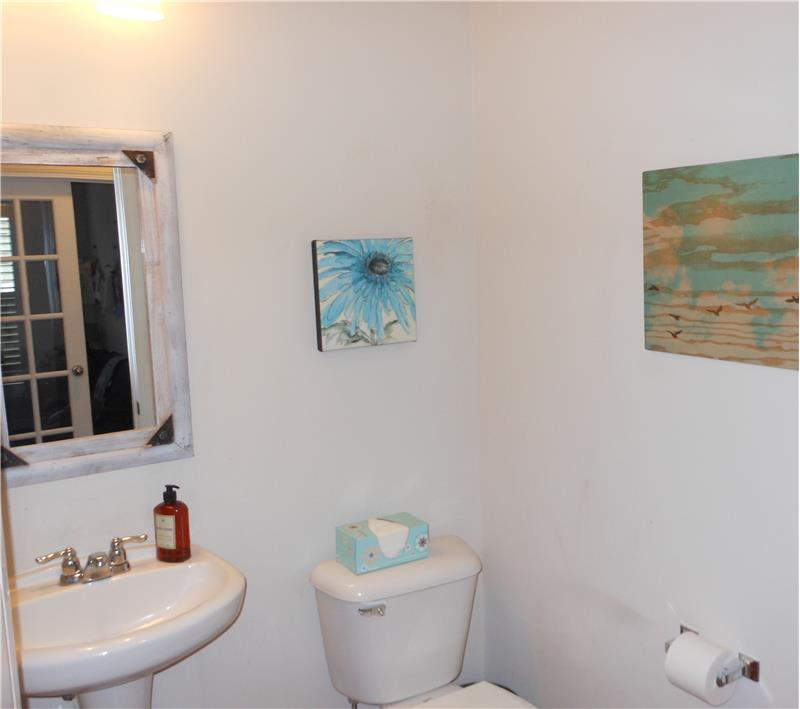 1/2 Bath on the First Floor