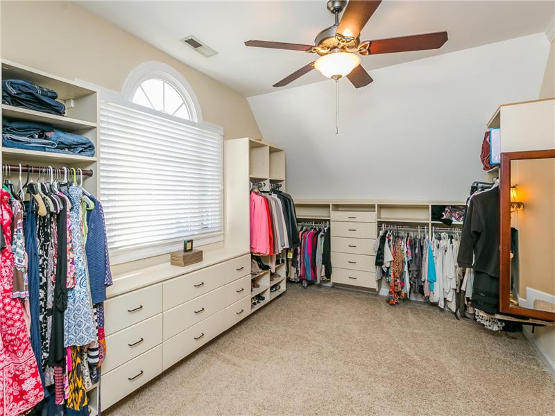 THE CLOSET IS REALLY A DRESSING ROOM